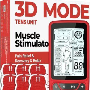 Tens Unit Muscle Stimulator Machine: Rechargeable Tens Machine for Pain Relief
